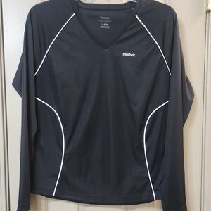 Reebok Black Performance Top with White Accents